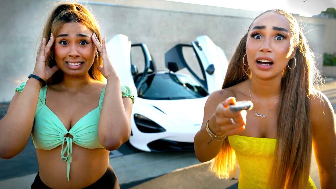 TEACHING MY LITTLE SISTER TO DRIVE WITH A $400,000 CAR 😱